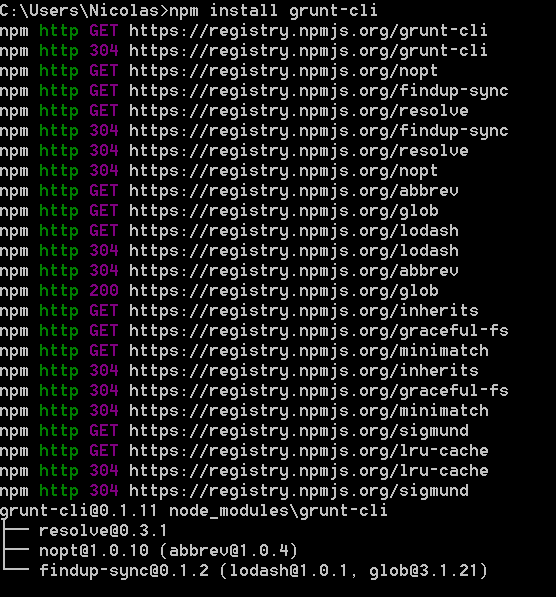grunt-install